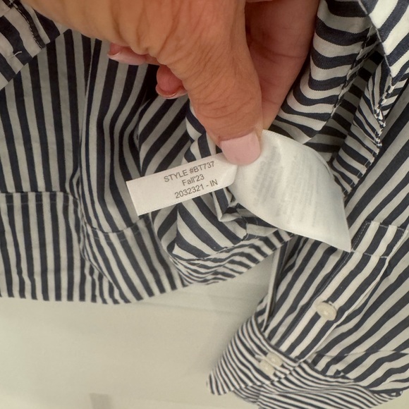 J. Crew Garçon Shirt Dark Evening Size 12 - Picture 5 of 6